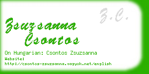 zsuzsanna csontos business card